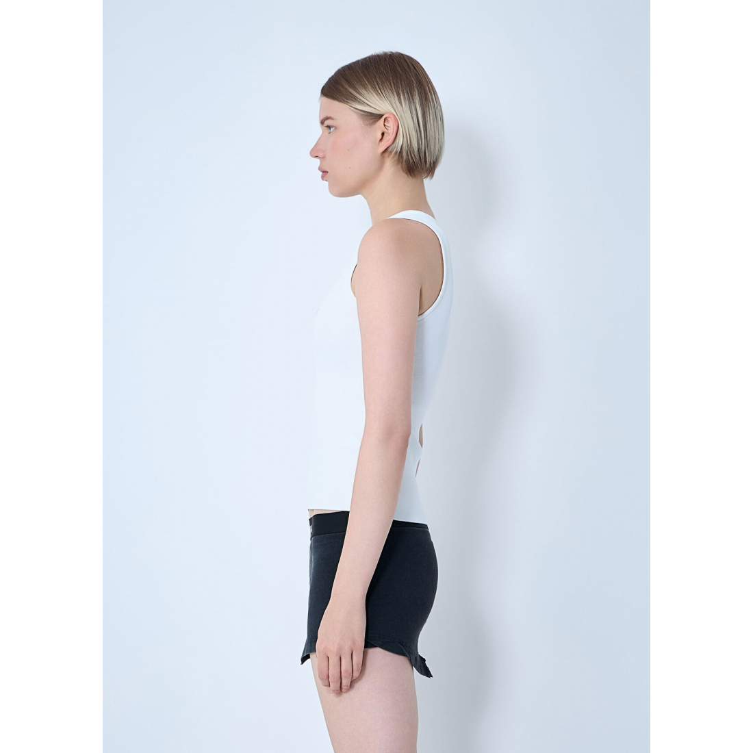 'Ribbed' Trägershirt für Damen