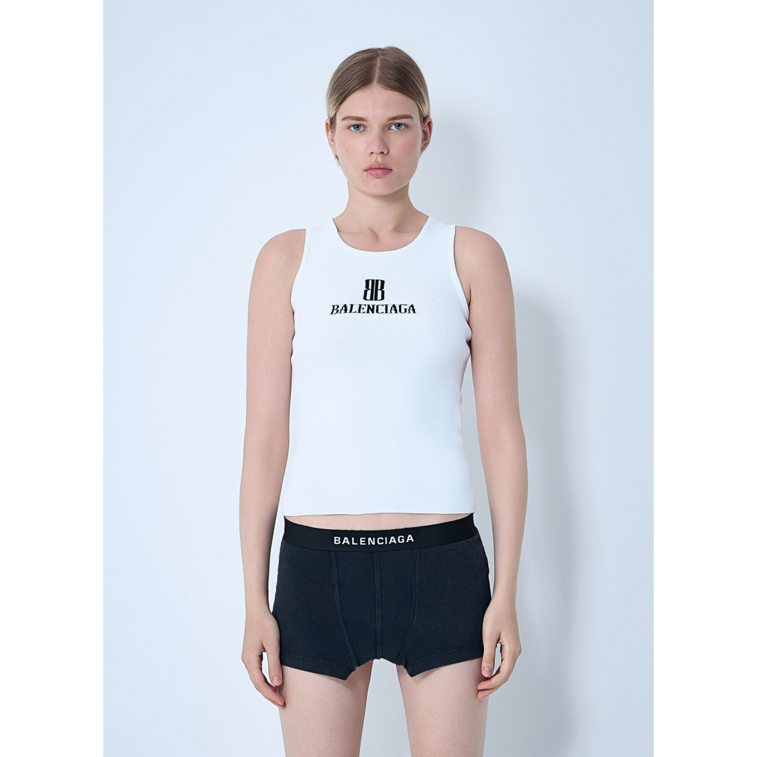 'Ribbed' Trägershirt für Damen