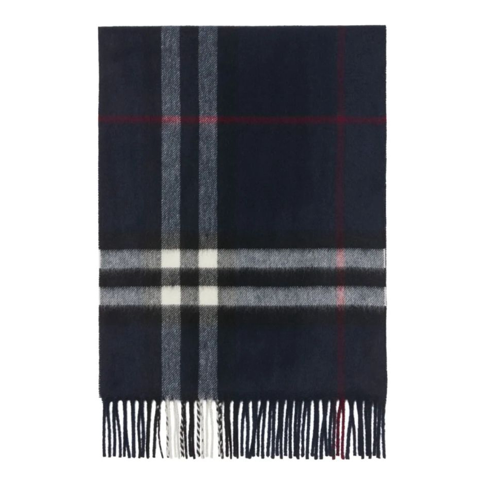 Women's 'Checked' Cashmere Scarf