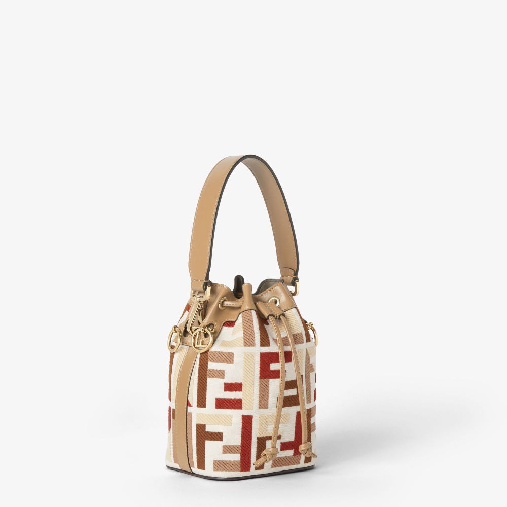 Women's 'Mon Tresor Ff Embroidery' Mini Bag