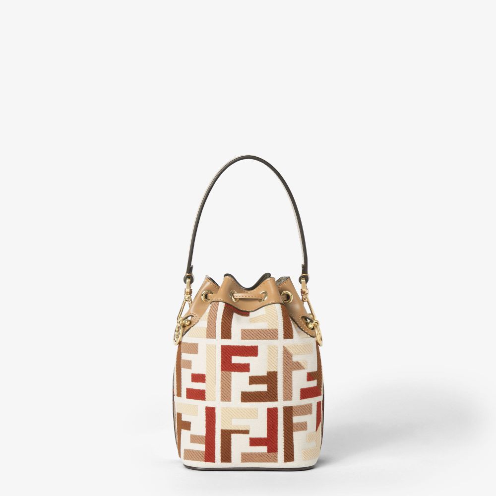 Women's 'Mon Tresor Ff Embroidery' Mini Bag