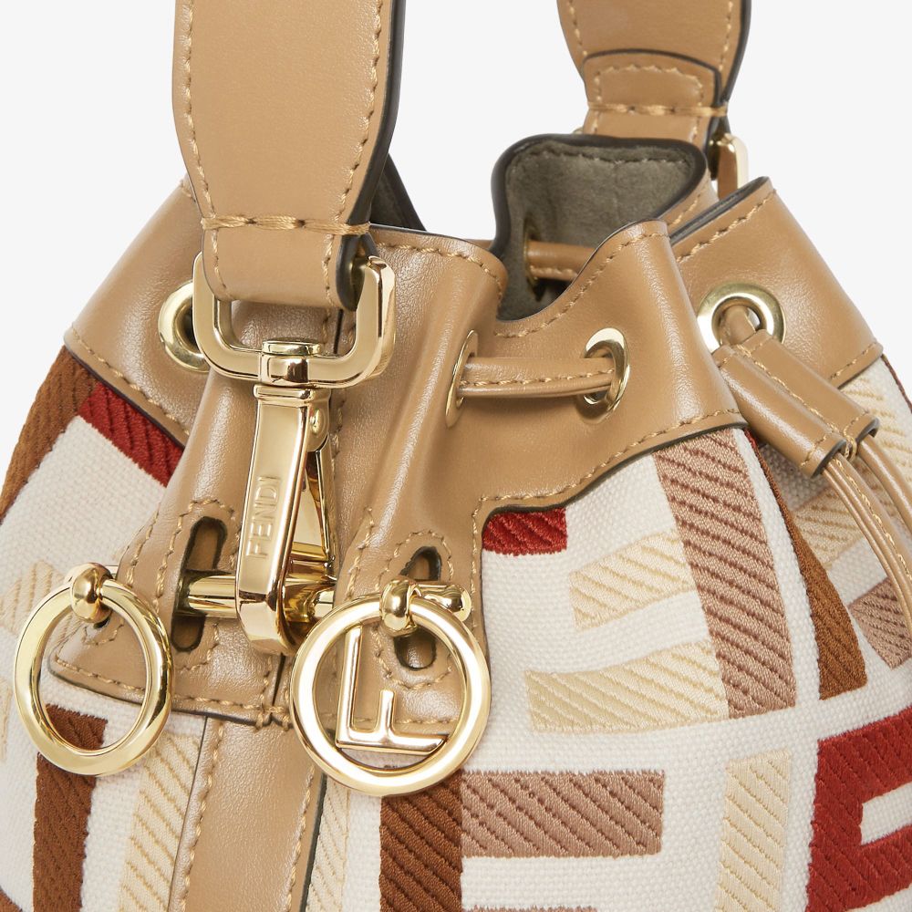 Women's 'Mon Tresor Ff Embroidery' Mini Bag