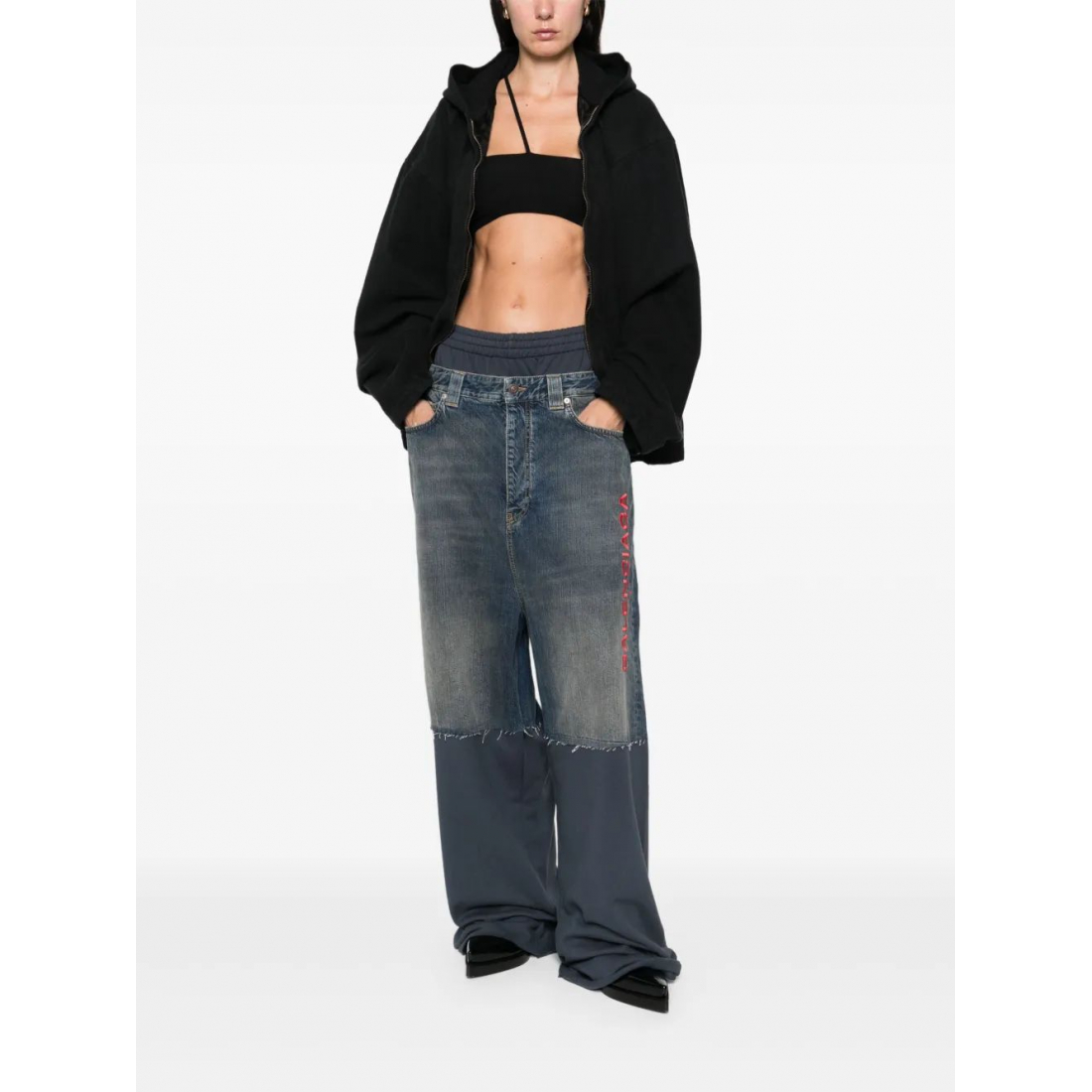 'Embroidered-Patchwork' Hose für Herren