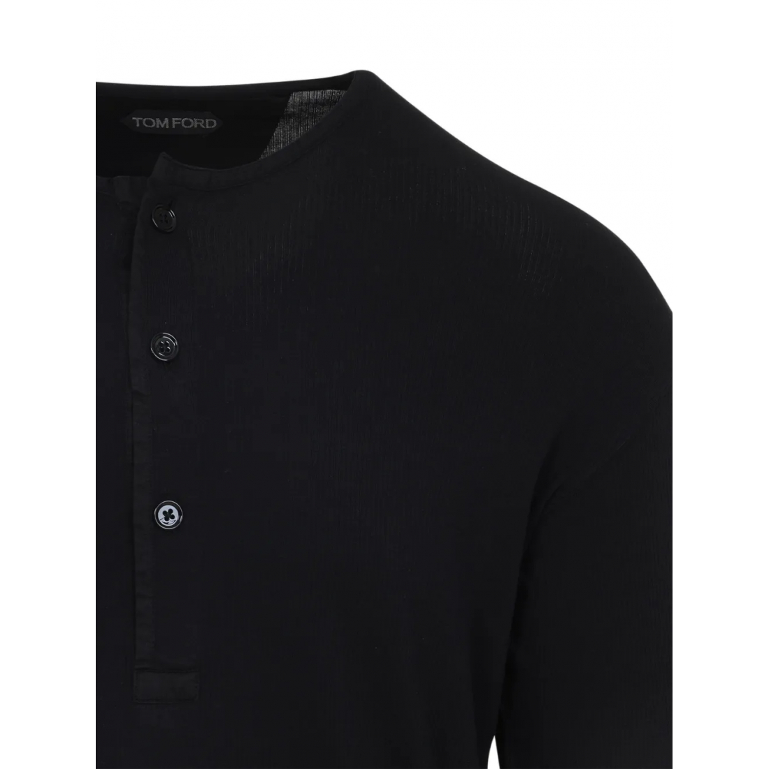 Men's 'Button-Placket' Long-Sleeve T-Shirt