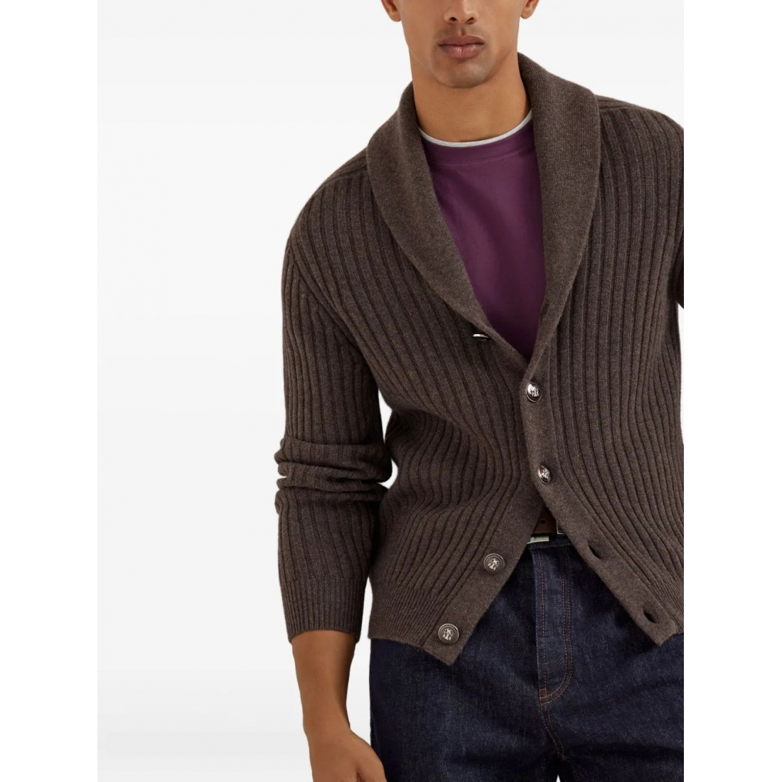 Men's 'Contrast-Trim Crew-Neck' T-Shirt