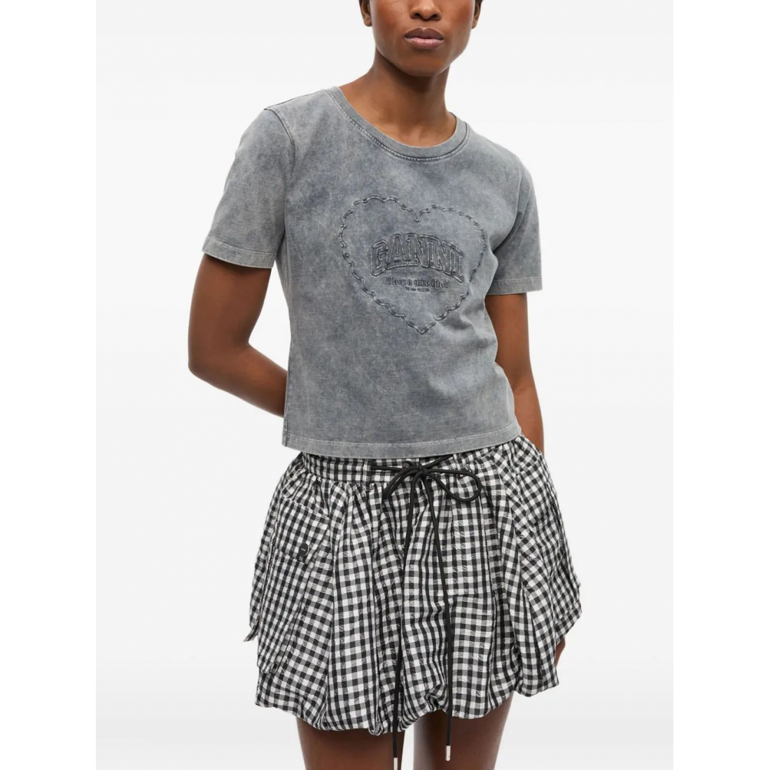 T-shirt 'Logo-Embroidered' pour Femmes