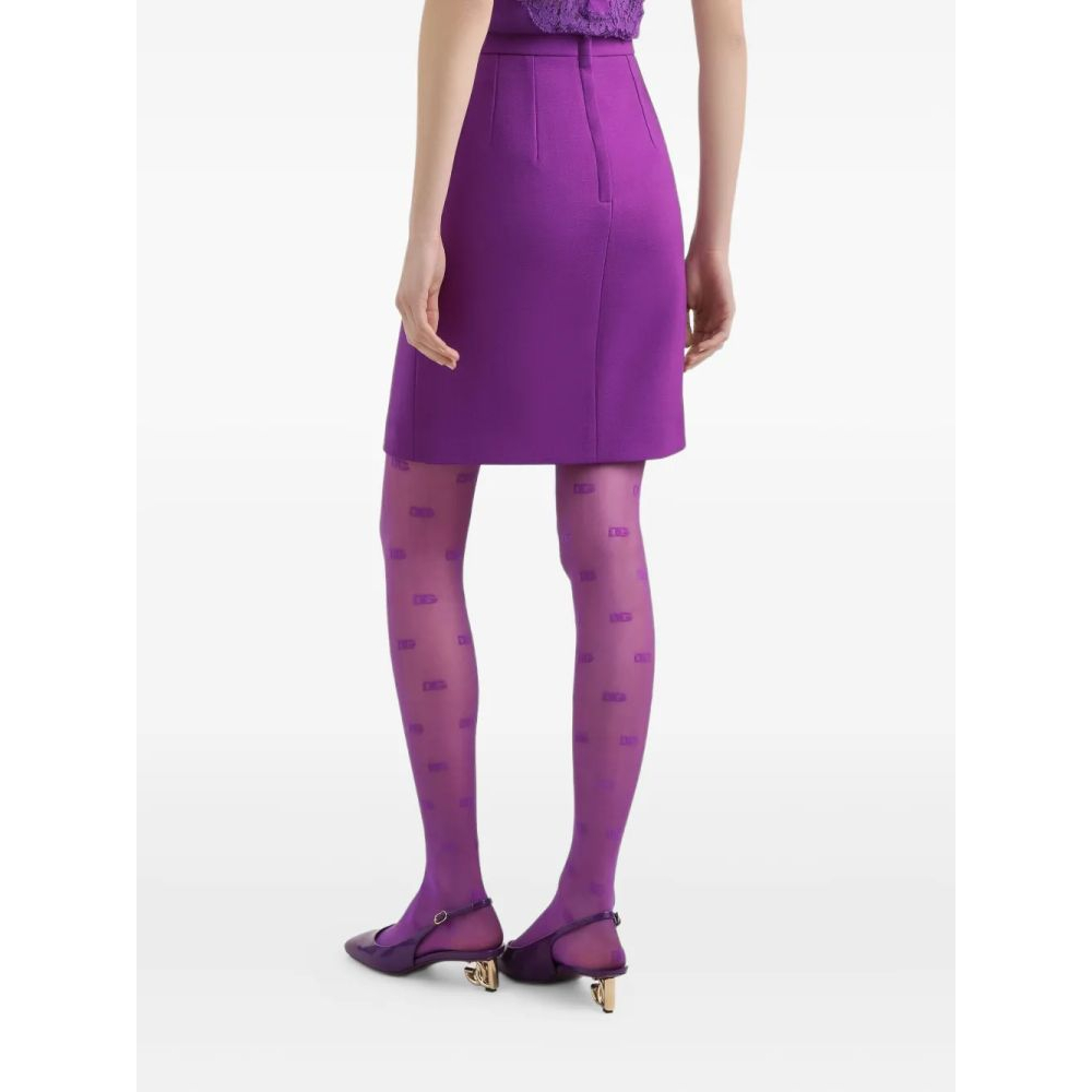 Jupe Midi 'Metallic Logo' pour Femmes