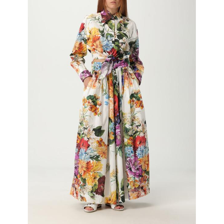 'Floral-Print' Langärmelige Bluse für Damen