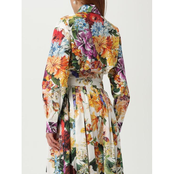 'Floral-Print' Langärmelige Bluse für Damen