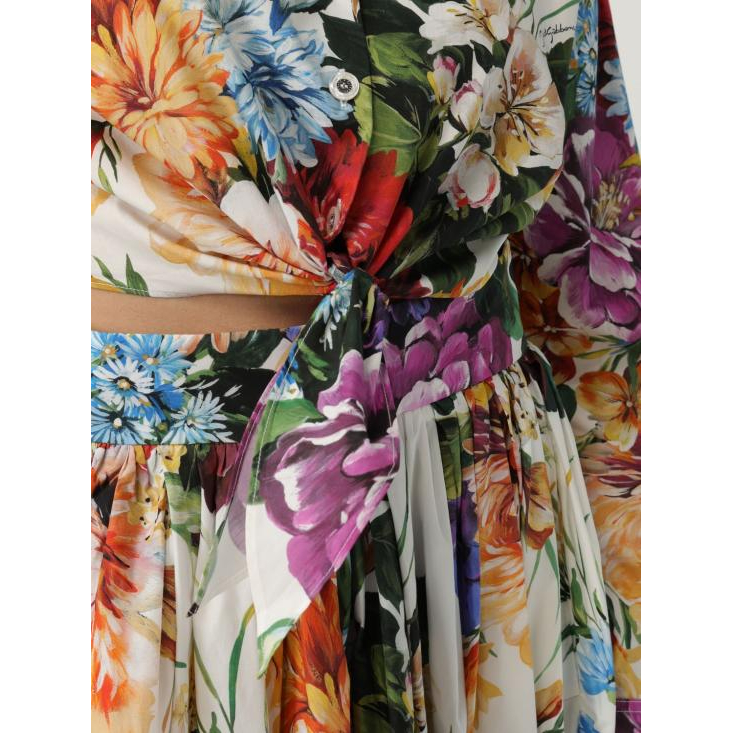 'Floral-Print' Langärmelige Bluse für Damen