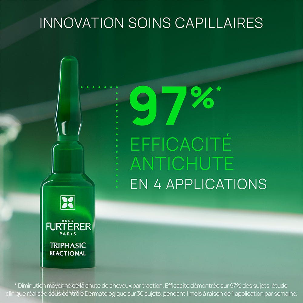 Triphasic Reactional Traitement 2-en-1 Antichute & Pousse - 60 ml