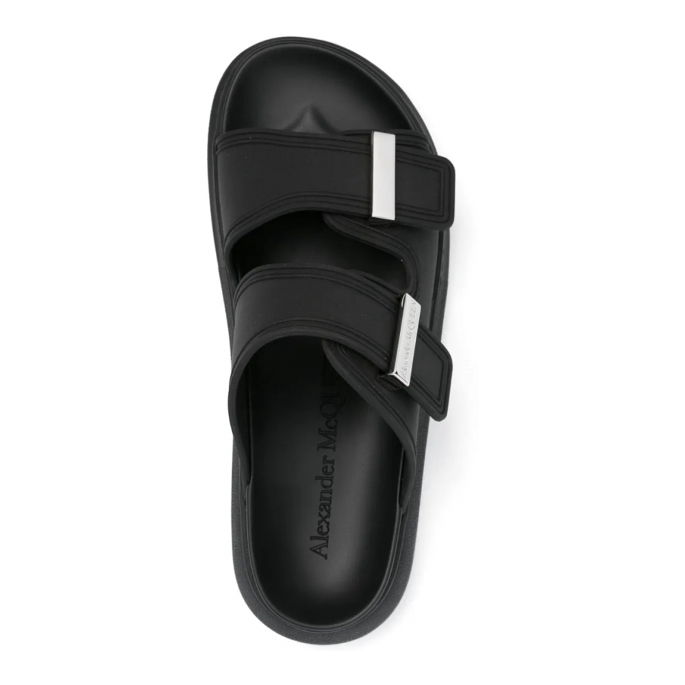 Sandales plates 'Logo-Engraved' pour Femmes