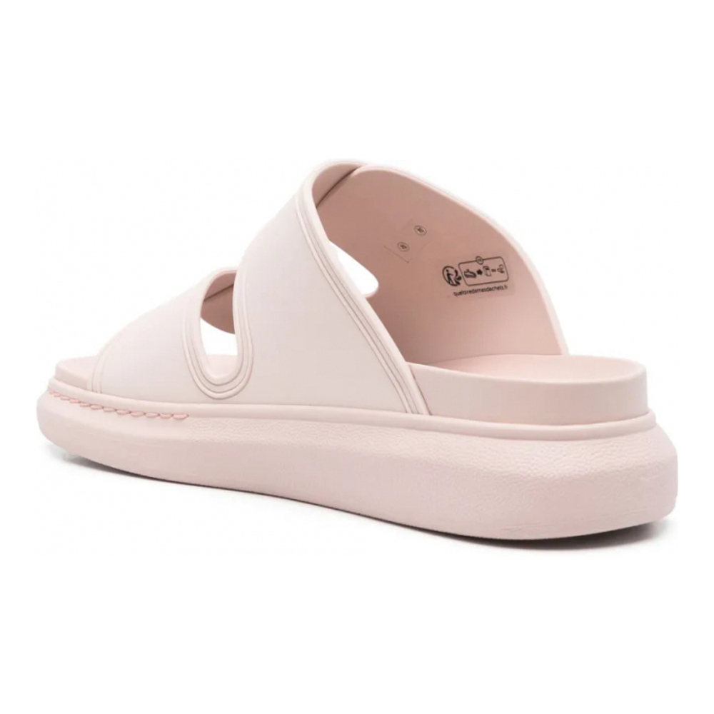 Sandales plates 'Logo-Engraved' pour Femmes