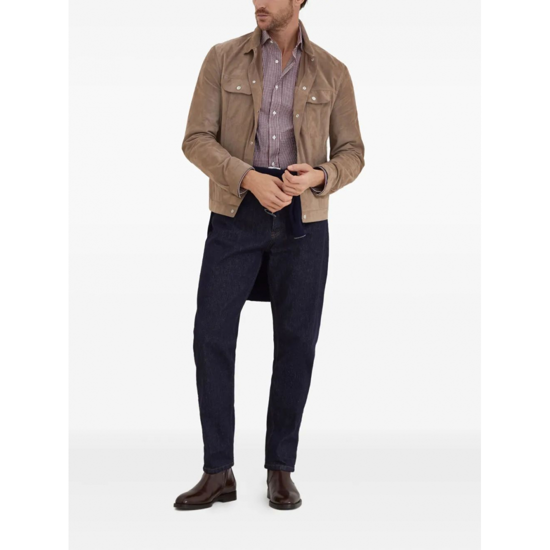 Men's 'Gingham-Pattern' Shirt