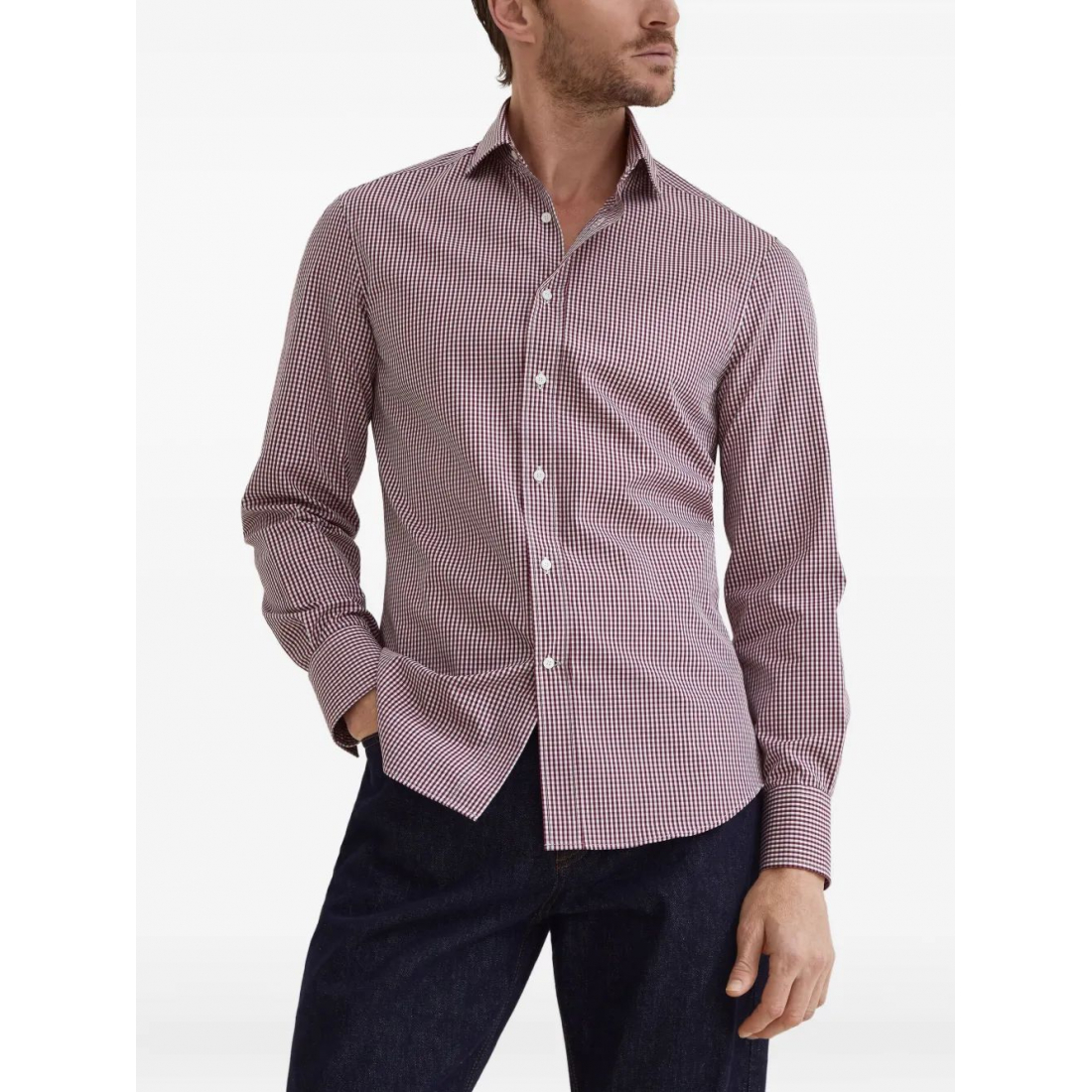 Men's 'Gingham-Pattern' Shirt