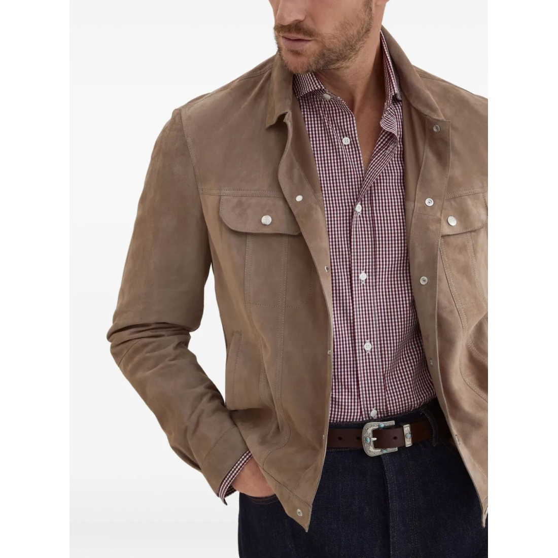 Men's 'Gingham-Pattern' Shirt