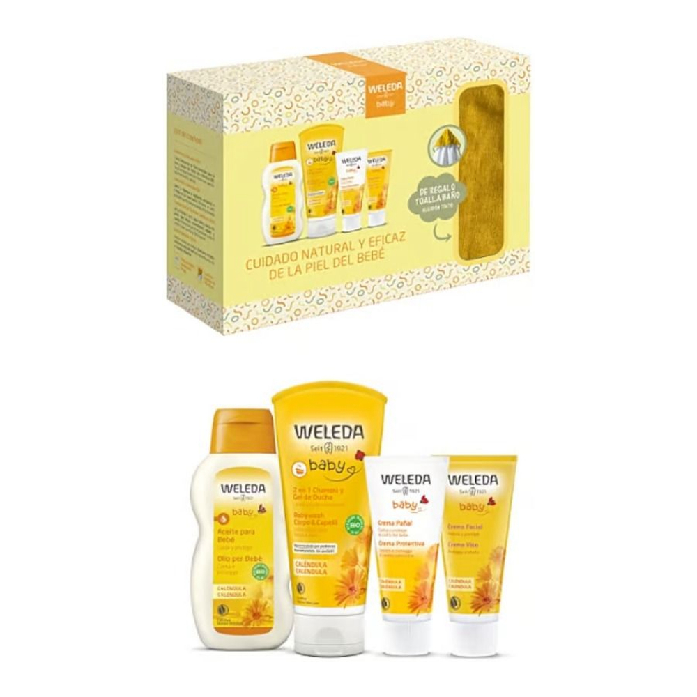 'Welcome Baby Calendula' Baby Care Set - 5 Pieces