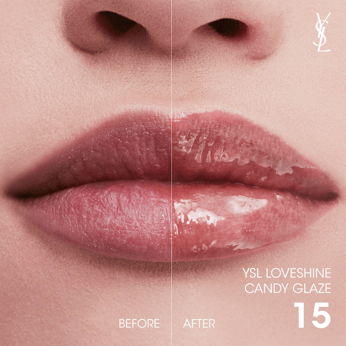 Rouge à Lèvres 'Loveshine Candy Glaze' - 15 Showcasing Nude 3.2 g