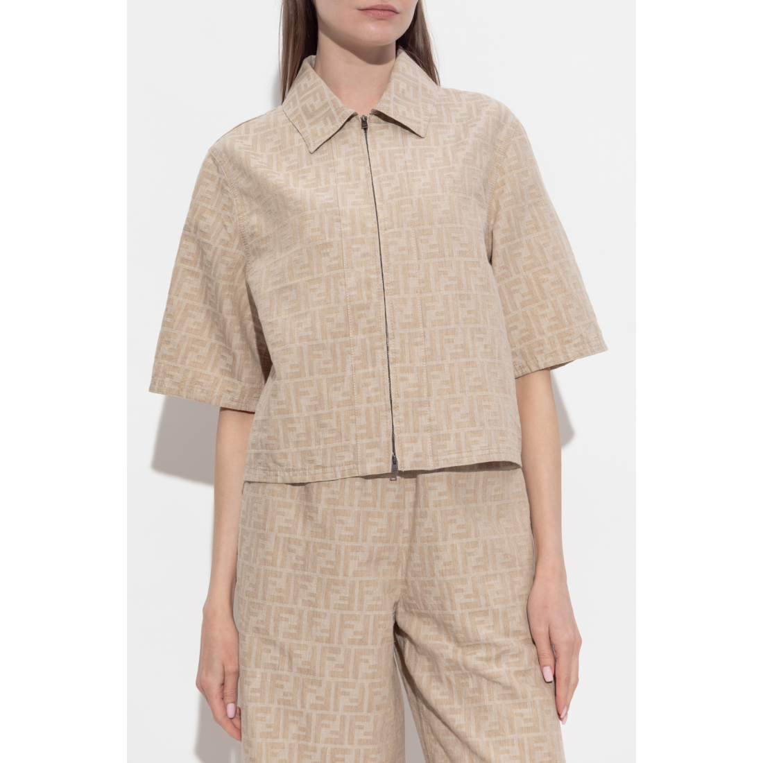 Veste 'FF-Motif Zip-Front' pour Femmes