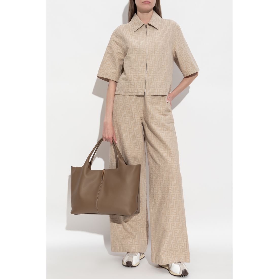 Veste 'FF-Motif Zip-Front' pour Femmes