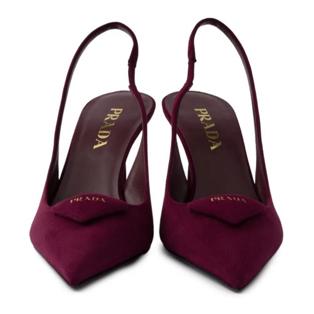 Women's 'Triangle-Logo' Slingback Pumps