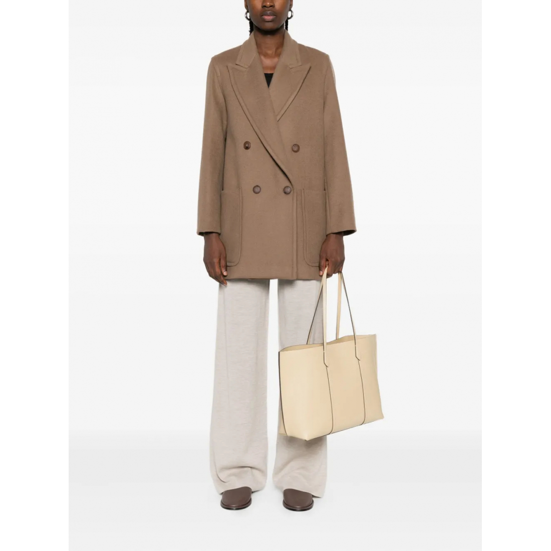 Manteau 'Double-Breasted Patch-Pocket' pour Femmes