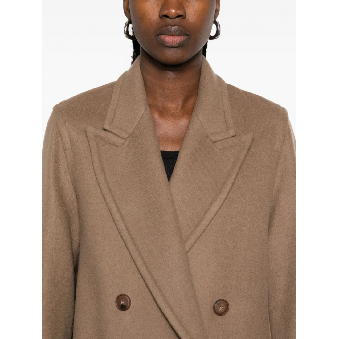 Manteau 'Double-Breasted Patch-Pocket' pour Femmes