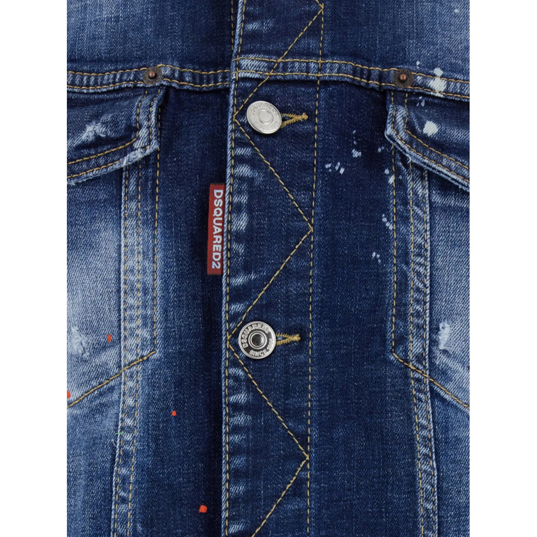 'Dan Painted Classic-Collar' Jeansjacke für Herren