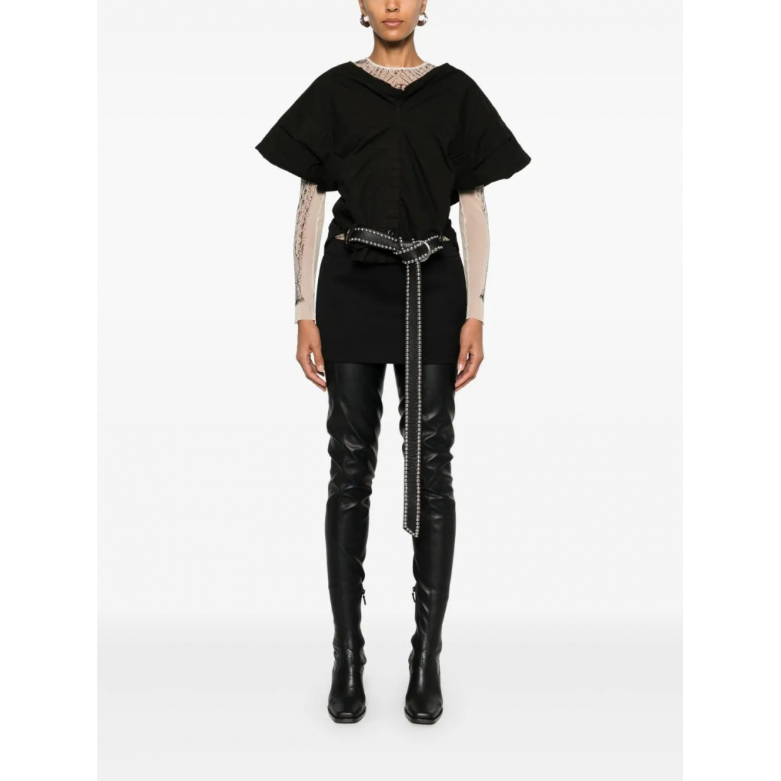 Top à manches courtes 'Deconstructed' pour Femmes