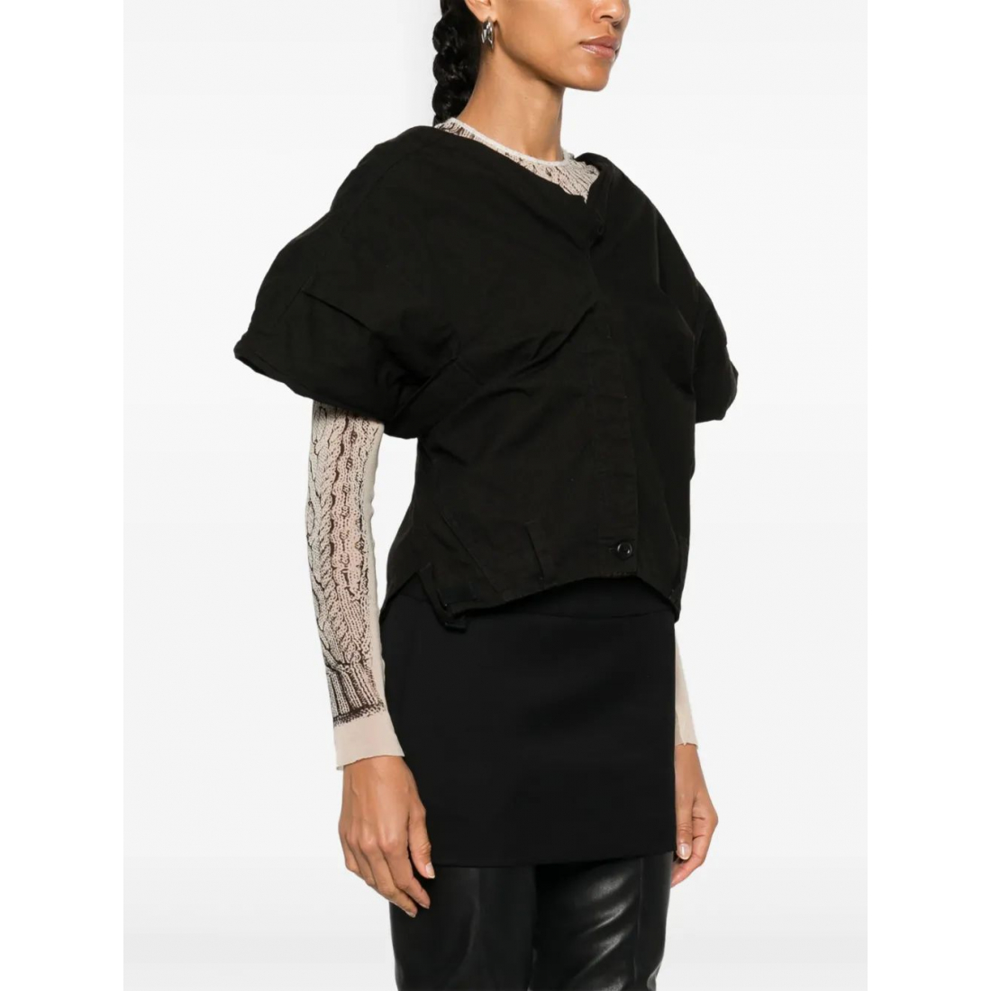 Top à manches courtes 'Deconstructed' pour Femmes