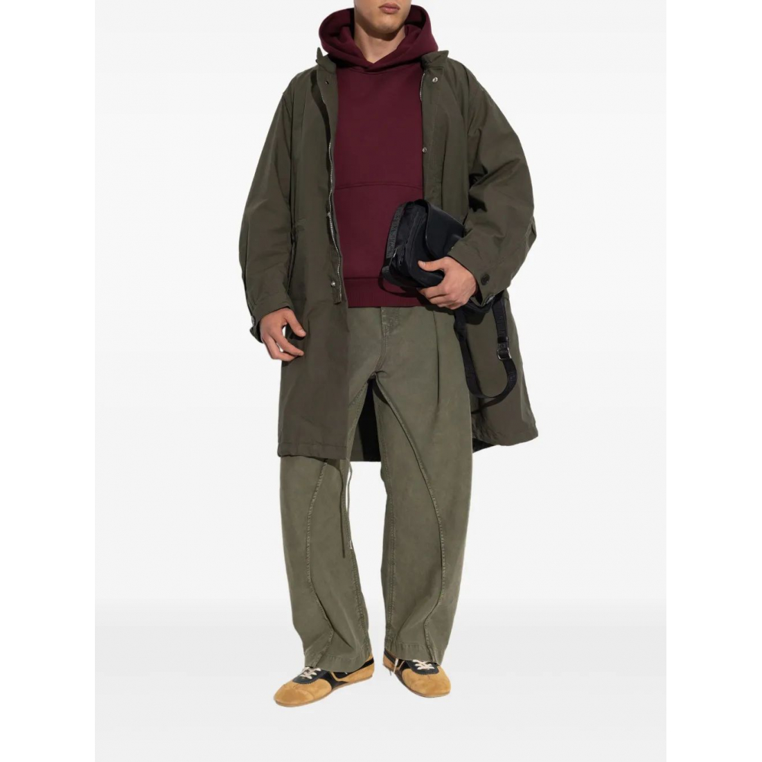 'Logo-Print Parka' Regenmantel für Herren