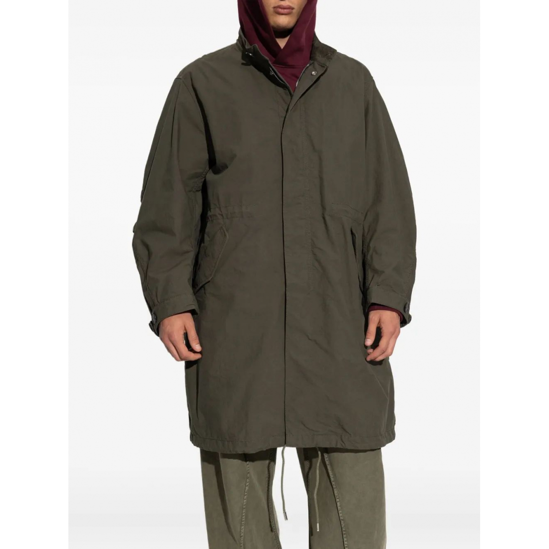 'Logo-Print Parka' Regenmantel für Herren