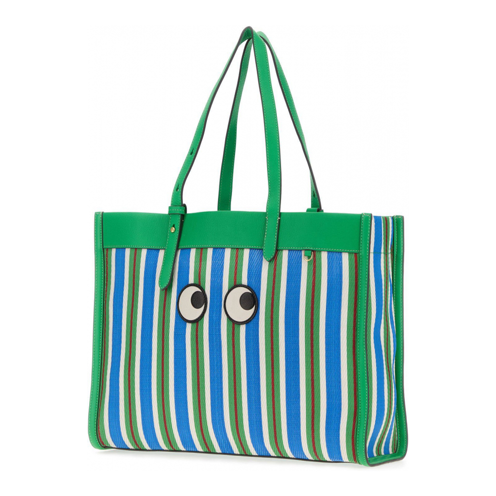 Women's 'Embroidered Mesh Eyes' Shopping Bag
