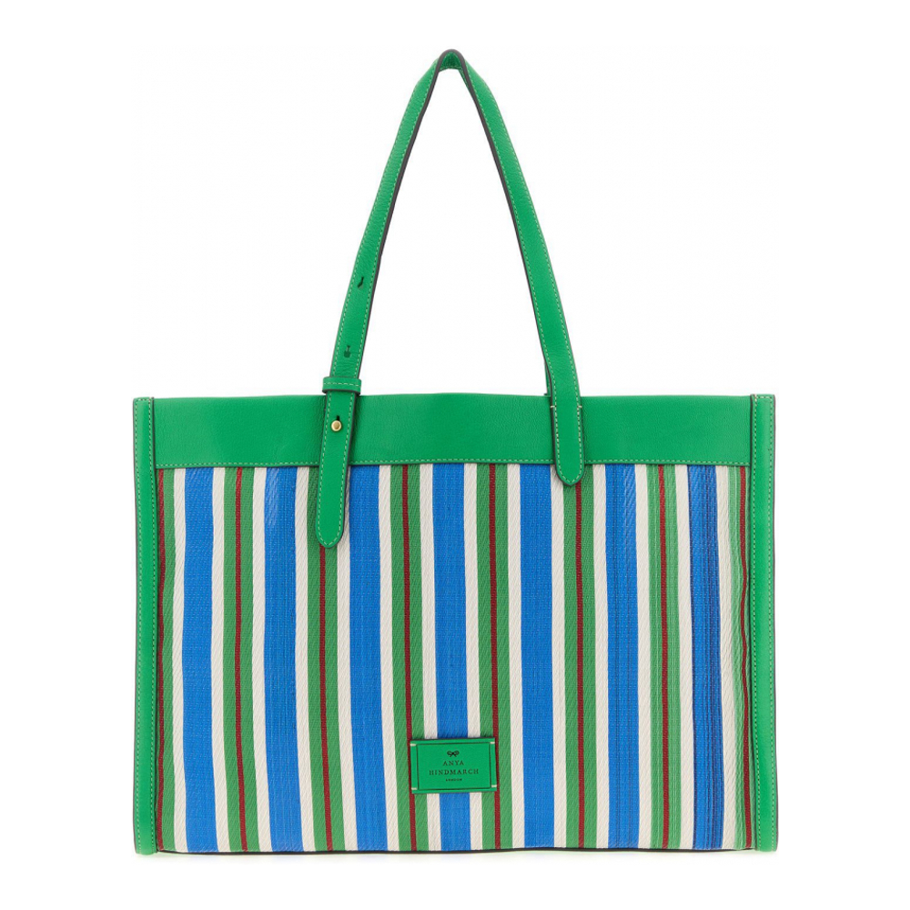 Women's 'Embroidered Mesh Eyes' Shopping Bag