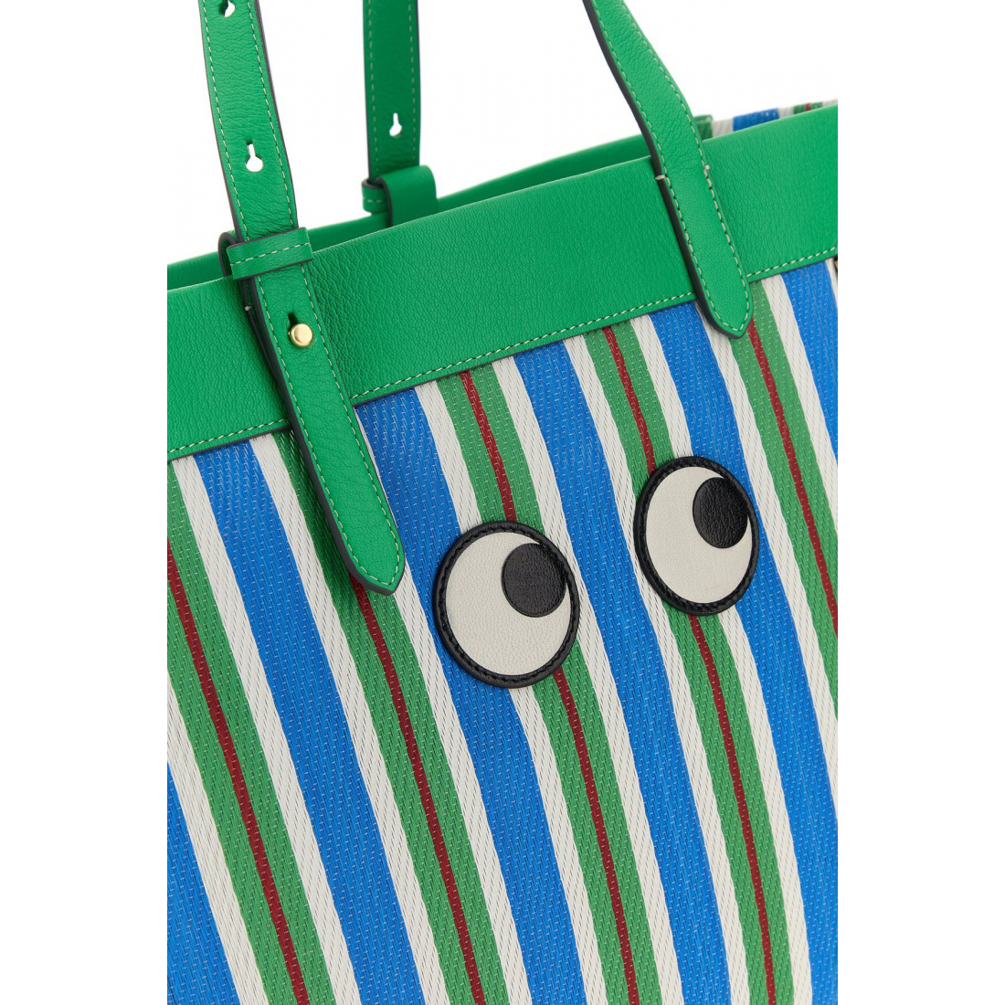 Women's 'Embroidered Mesh Eyes' Shopping Bag