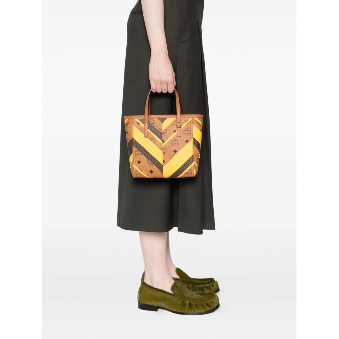 Sac Cabas 'Chevron-Pattern Studded' pour Femmes