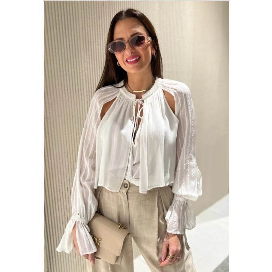 Women's 'Valium' Long Sleeve Blouse