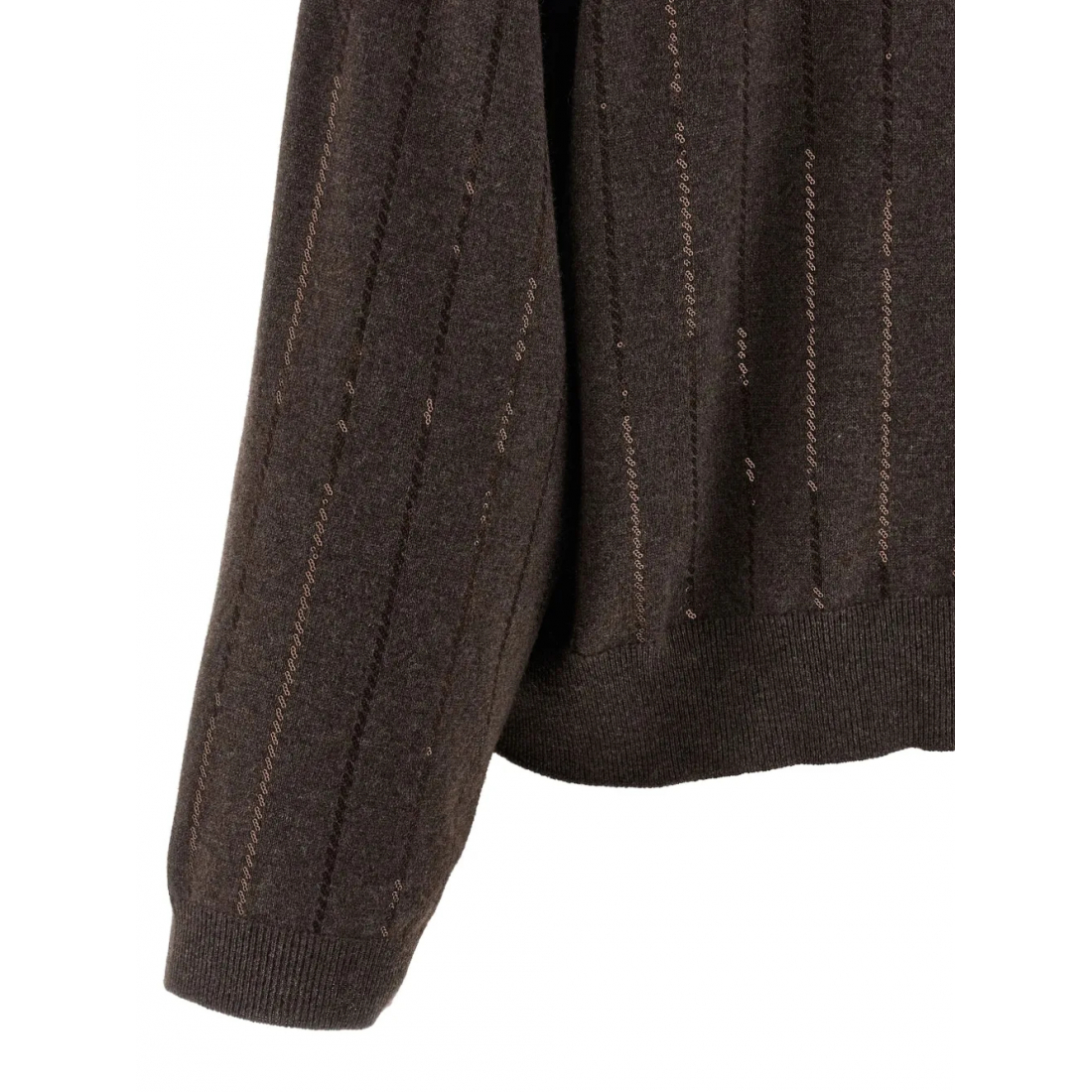 'Sequin-Striped' Kaschmirpullover für Damen