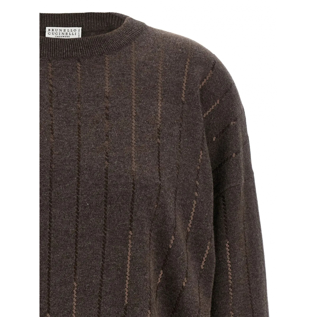 'Sequin-Striped' Kaschmirpullover für Damen