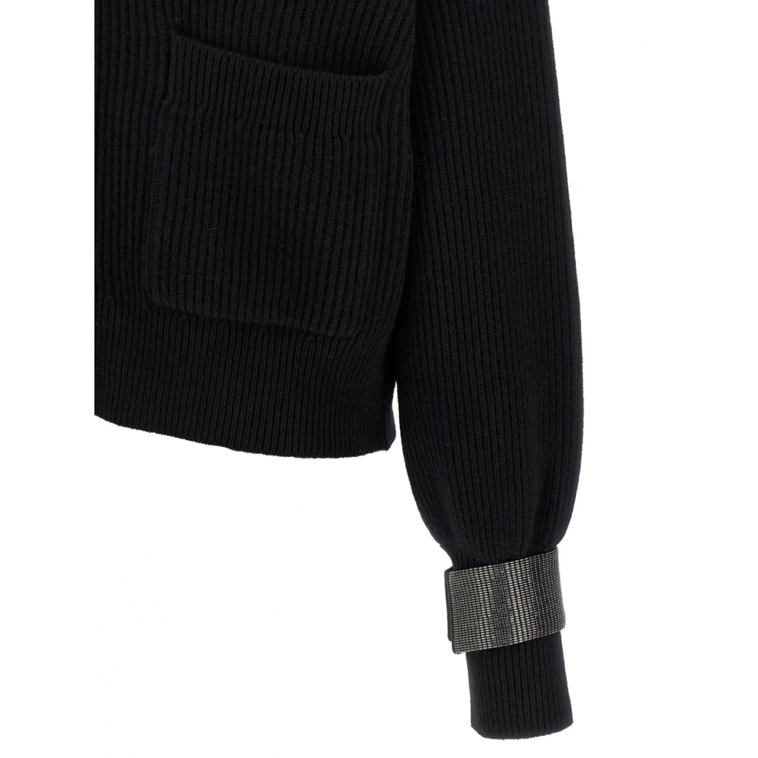 Cardigan 'Ribbed Jewel-Cuff' pour Femmes