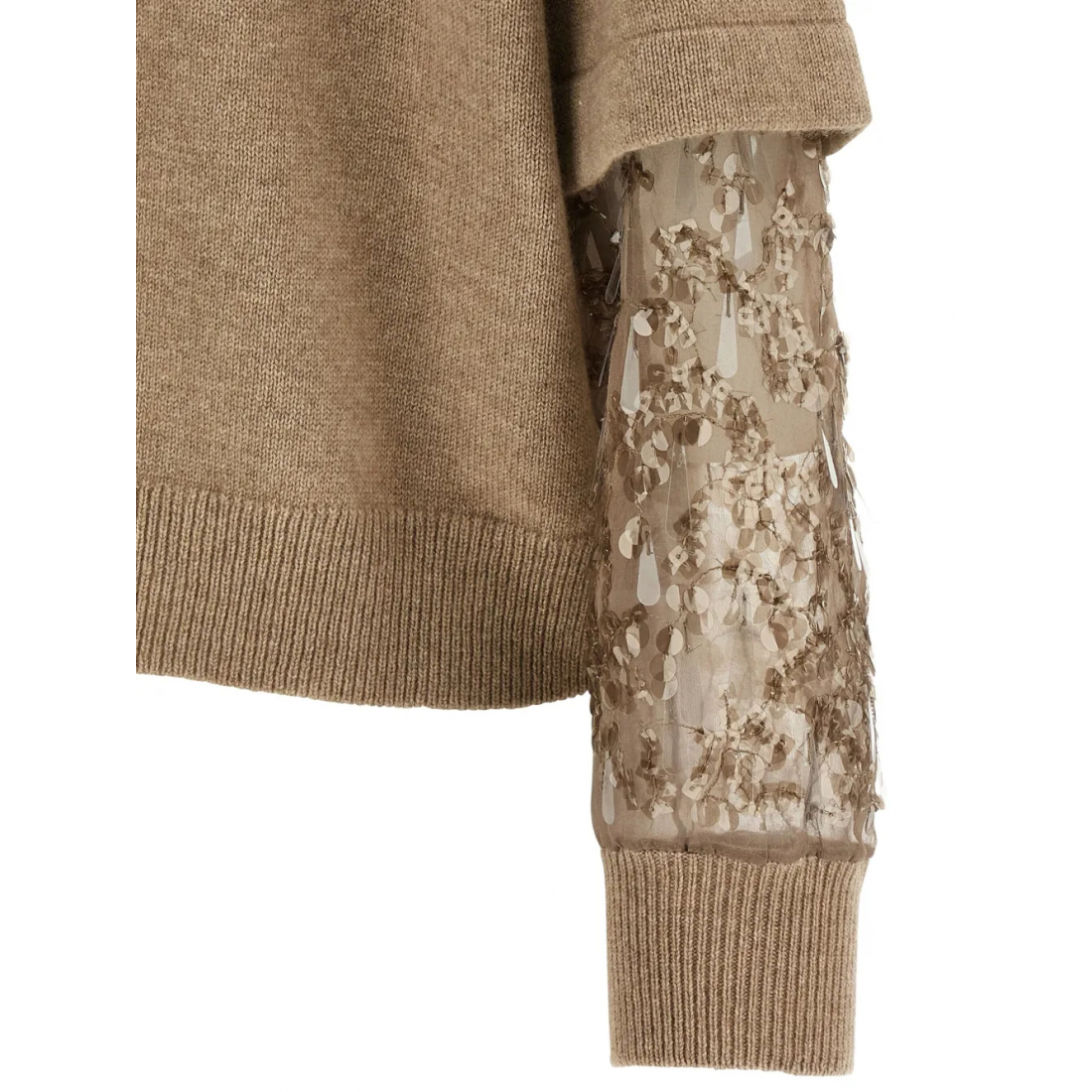 Women's 'Sequin-Embellished' Cashmere Sweater