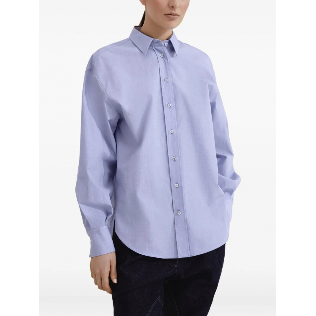 Pull 'Shiny Collar Detail' pour Femmes