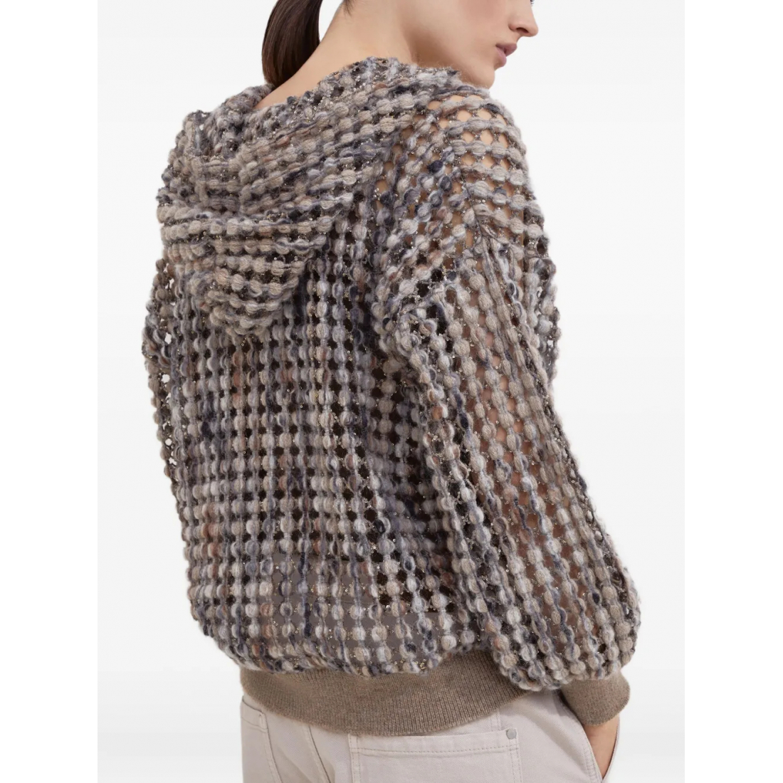 Women's 'Balloon Net Embroidery' Cardigan