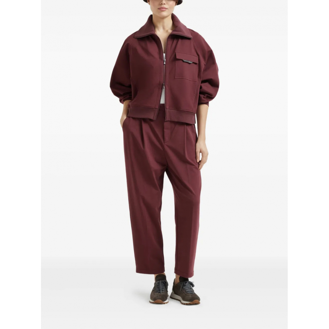 Women's 'Shiny Flap Detail' Sweatshirt