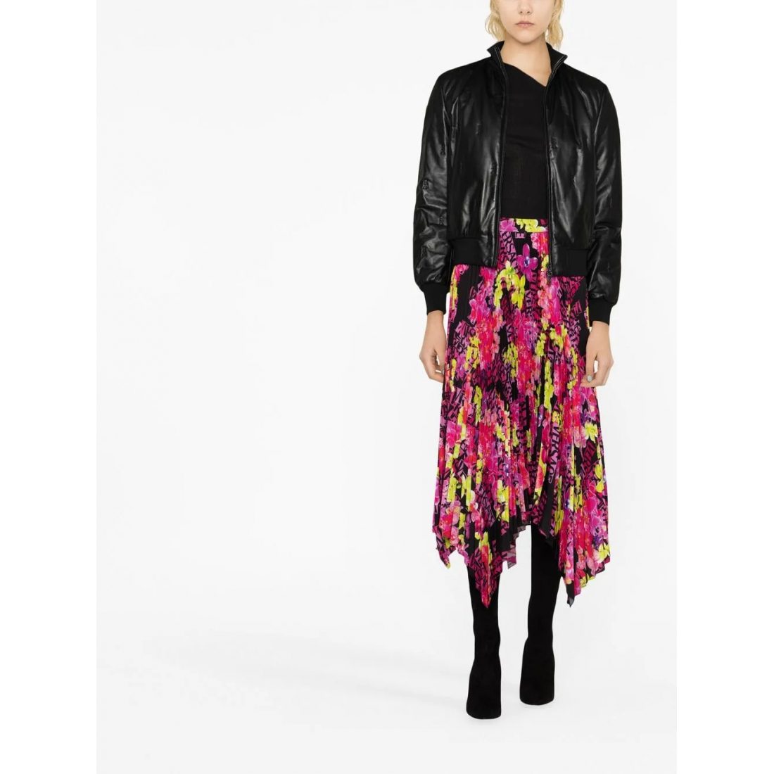 Jupe Midi 'Floral-Print Pleated' pour Femmes