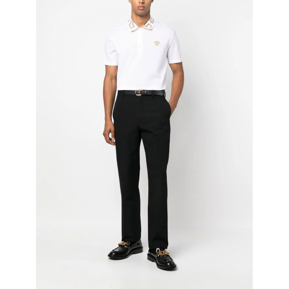 Polo 'Greca Short-Sleeved' pour Hommes