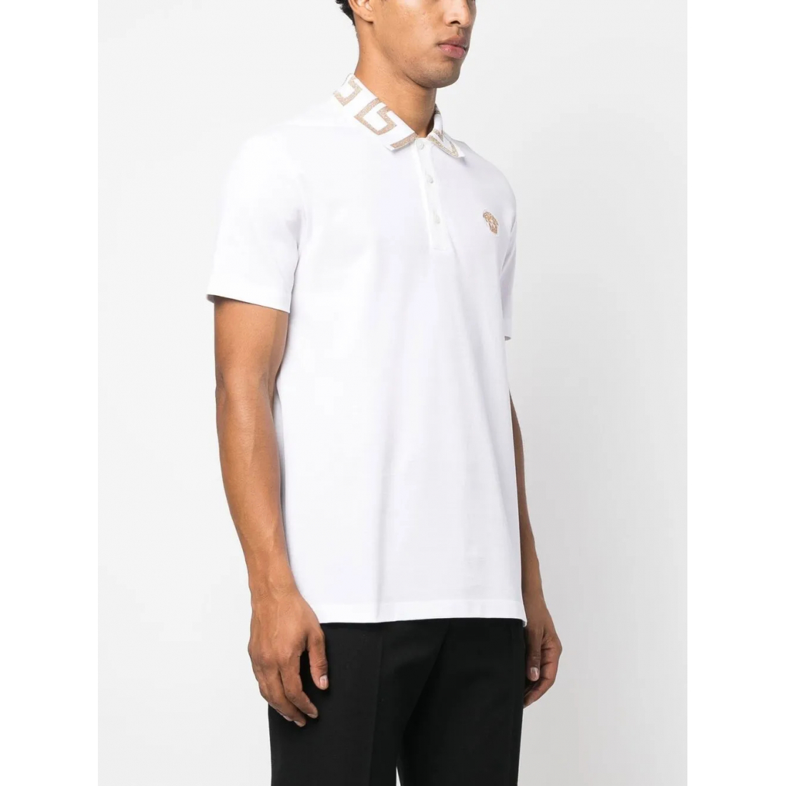 Polo 'Greca Short-Sleeved' pour Hommes
