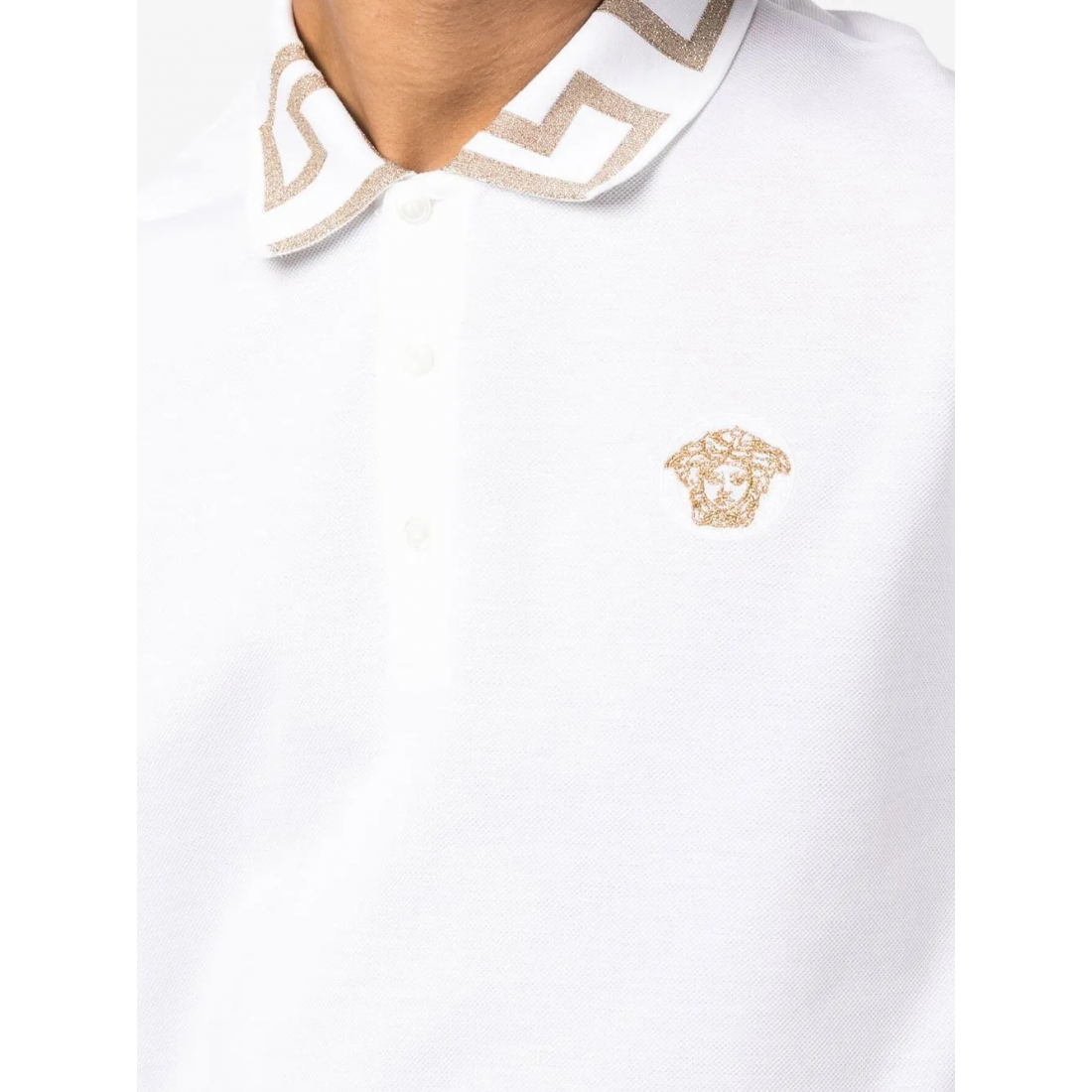 Polo 'Greca Short-Sleeved' pour Hommes