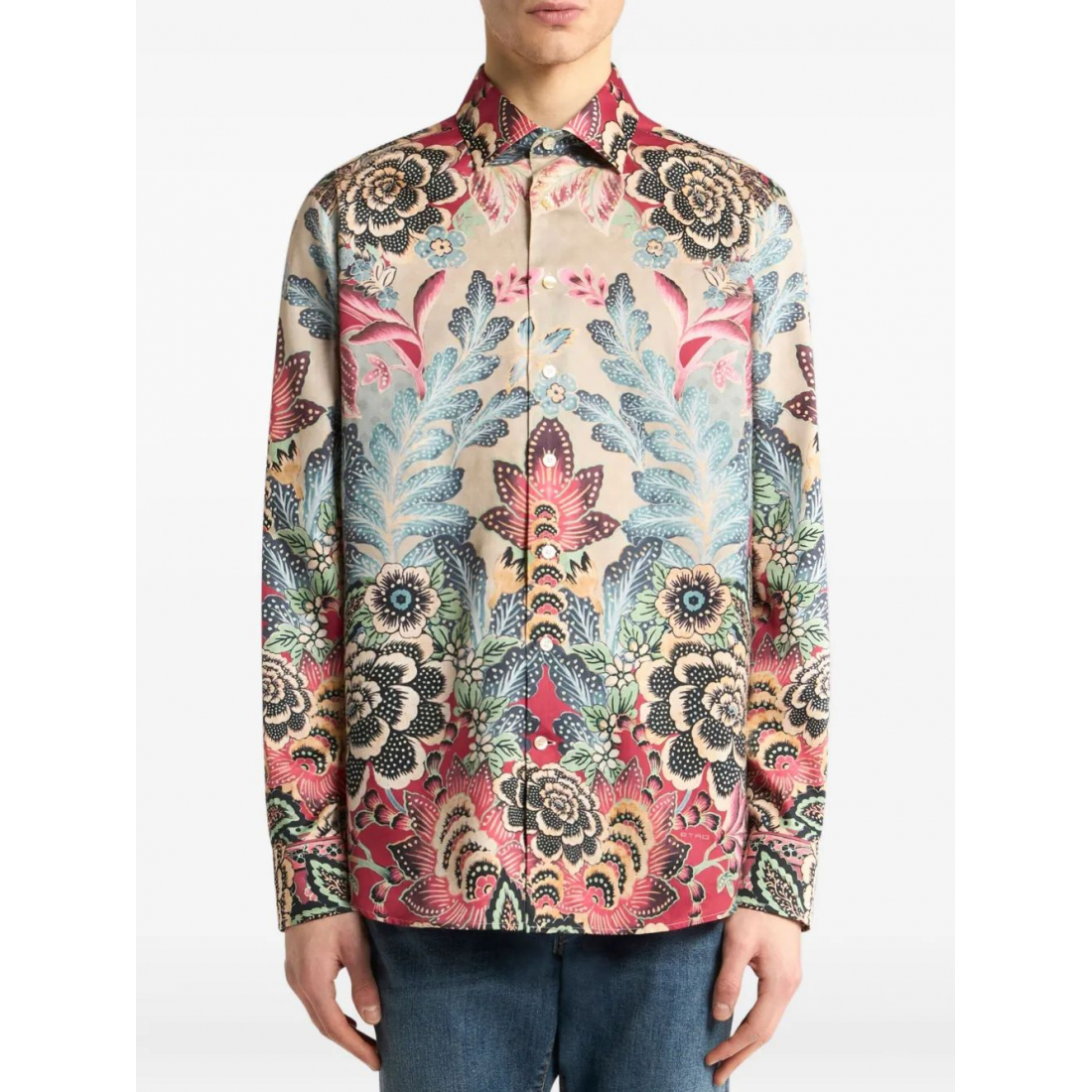 Chemise 'Floral-Print' pour Hommes