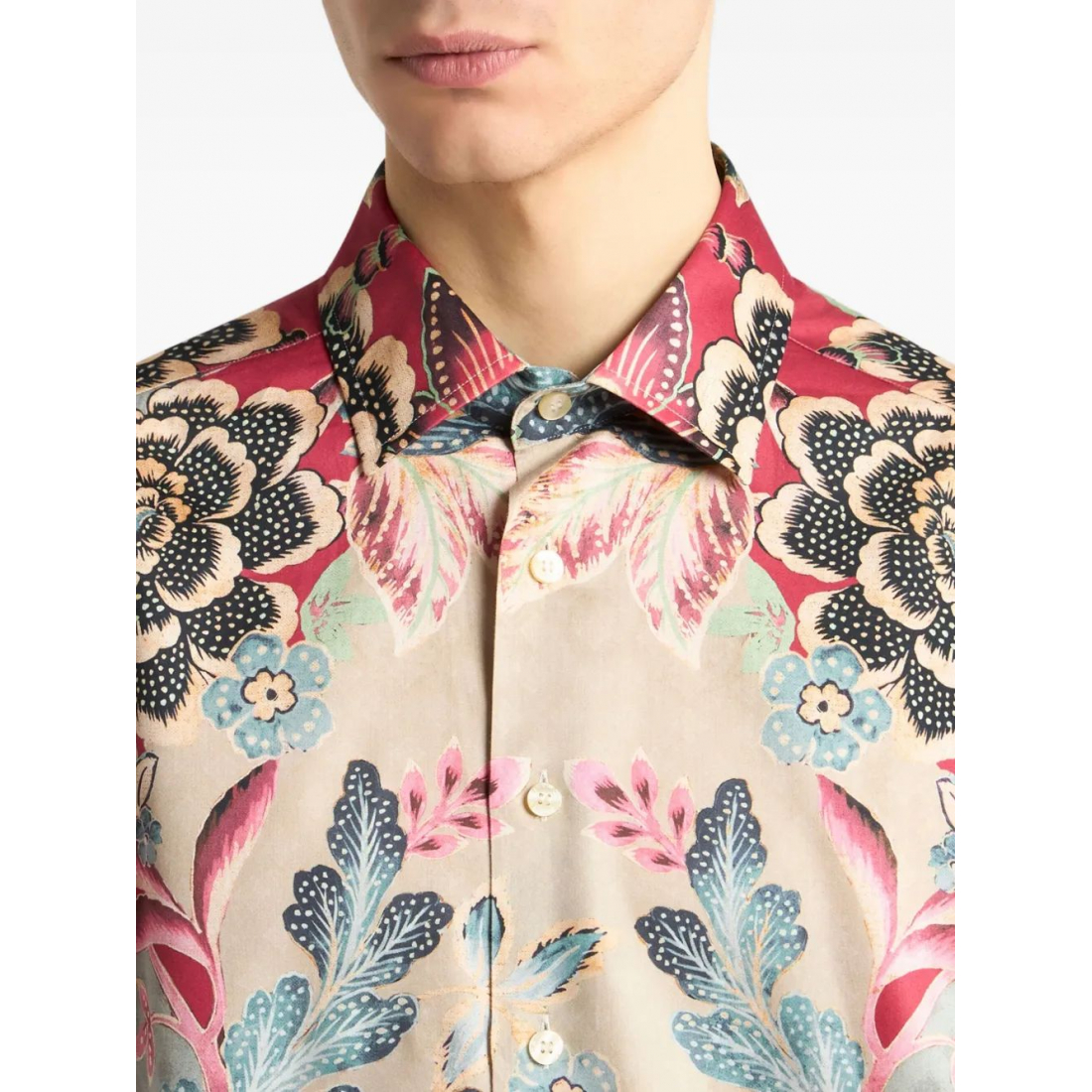 Chemise 'Floral-Print' pour Hommes